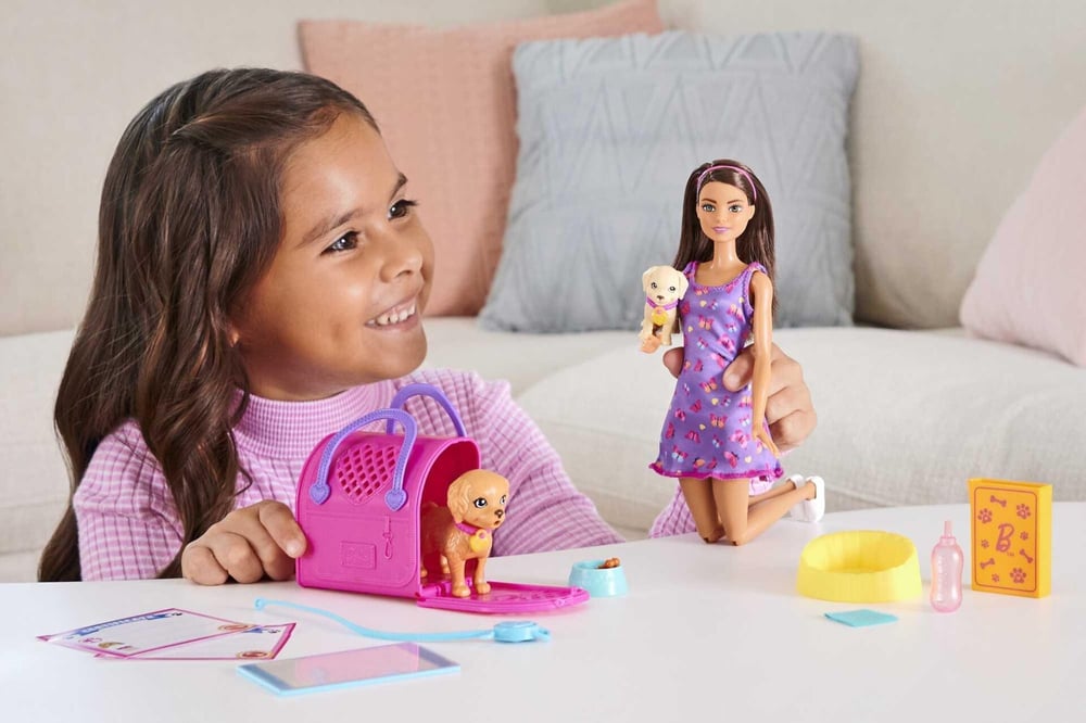 MATE-HKD86 BARBIE VE KOPEKCIKLERI OYUN SETI 4