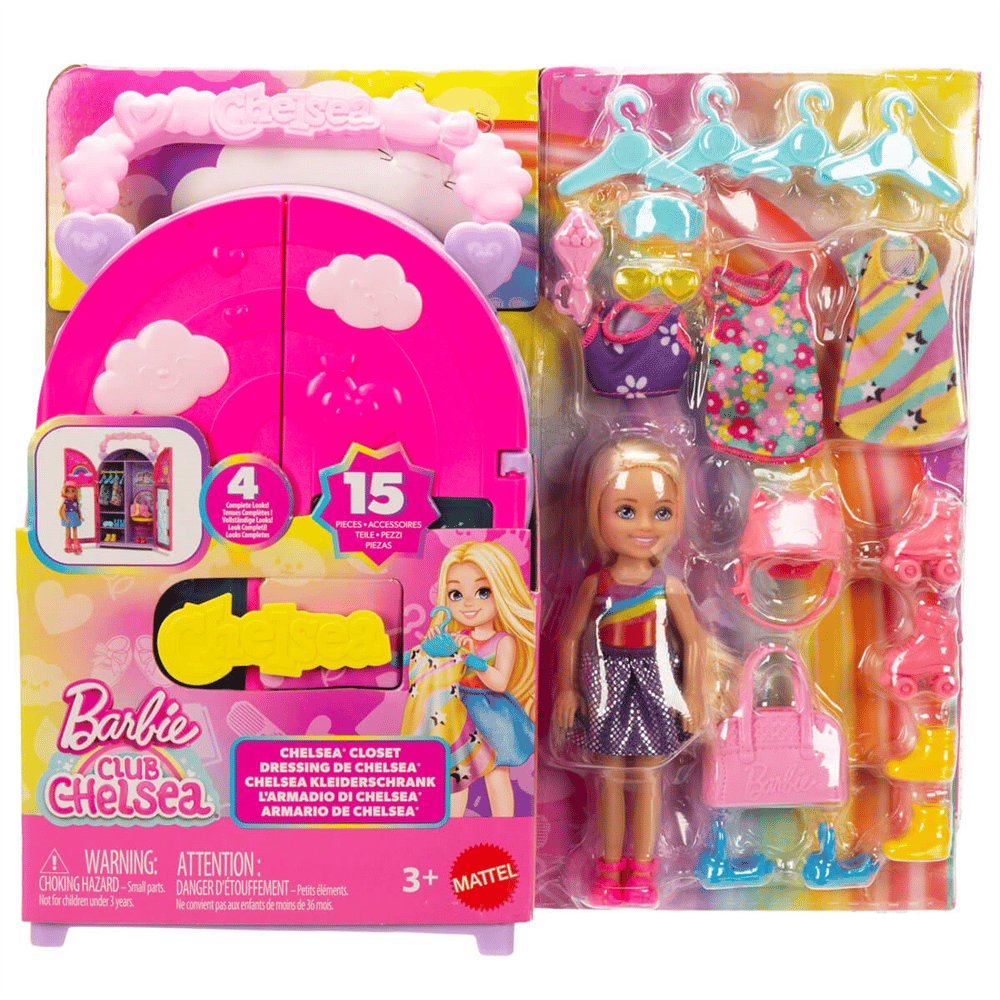 MATE-HXN03 BARBIE CHELSEA NIN GARDROBU OYUN SETI 4