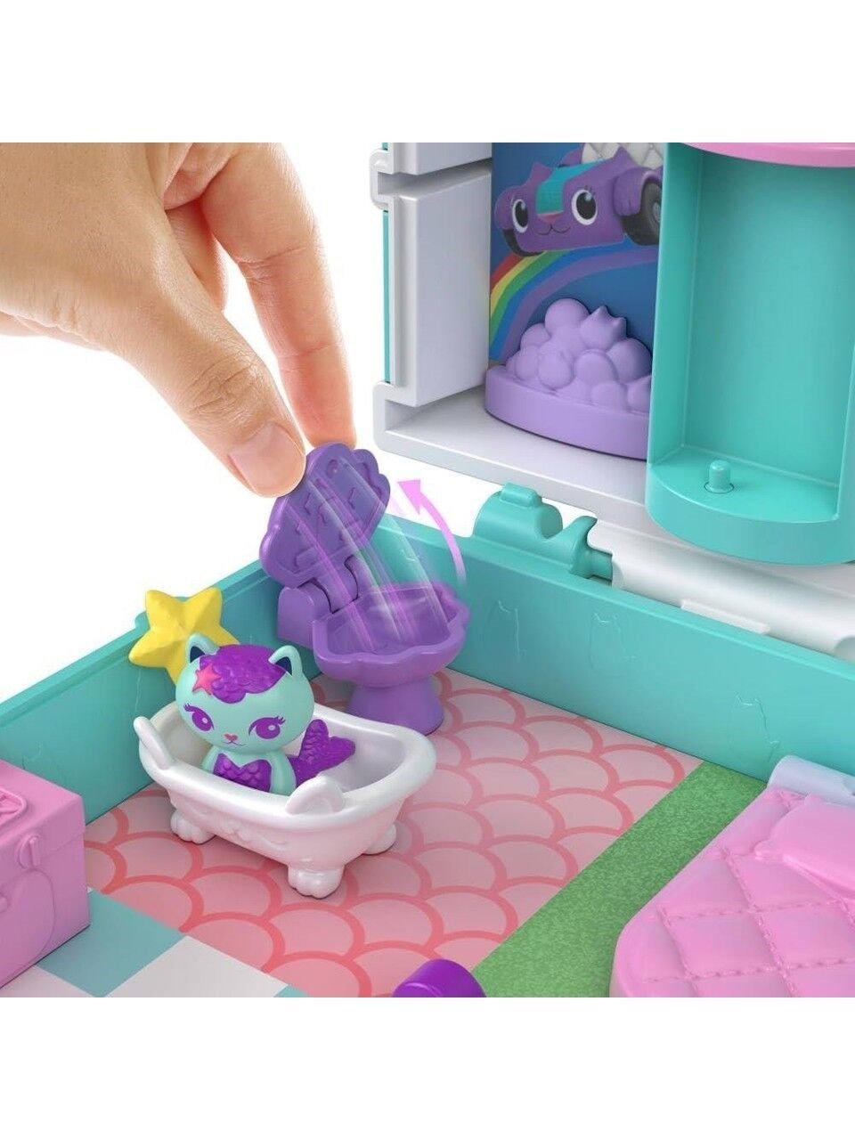 MATE-JFV02 PP POLYPOCKET GABBY NIN OYUNCAK BEBEK EVI 4