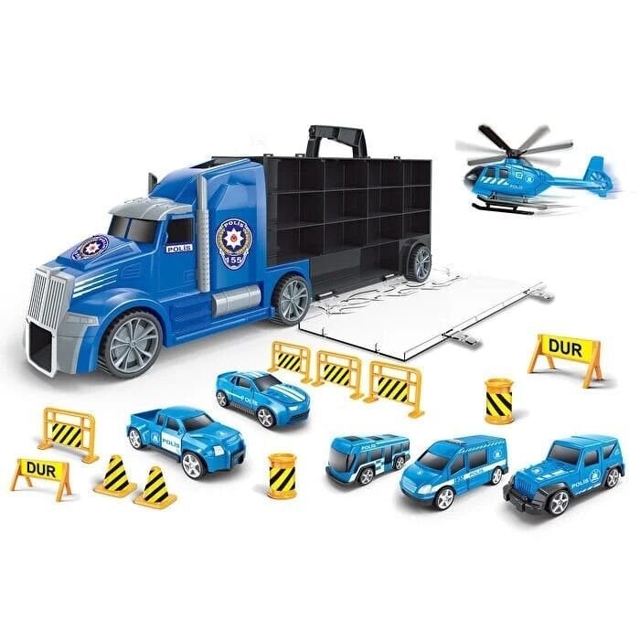MEGA-XY6602G TASINABILIR KAMYONLU POLIS SET 12