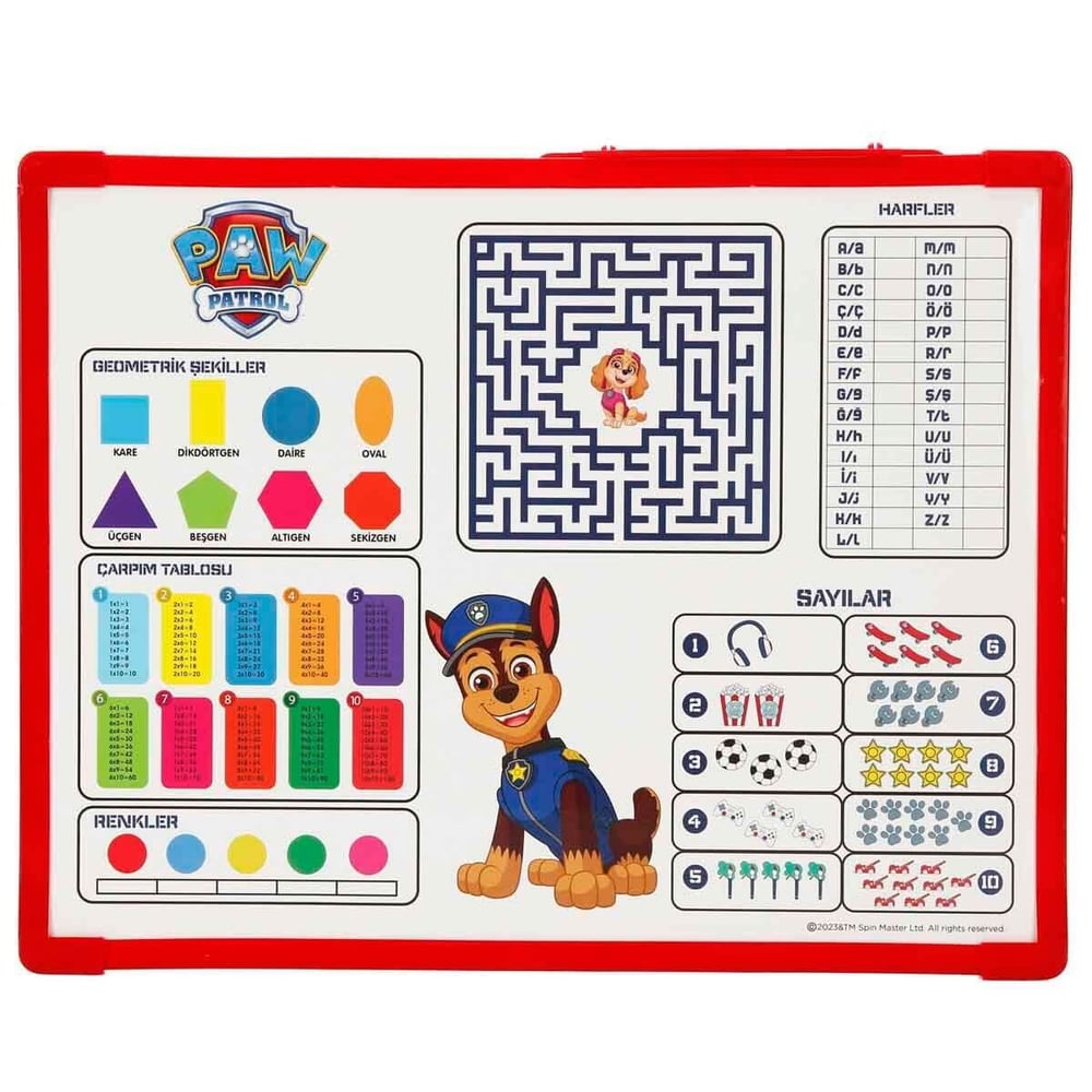 UTKUP-PW7914 PAW PATROL ABAKUSLU YAZI TAHTASI 30