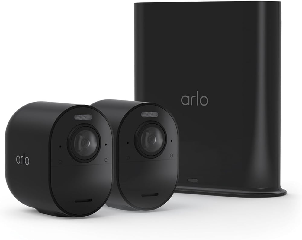 Arlo Ultra 3 Güvenlik Kamerası 4K HDR - Siyah - 2 Kamera Set