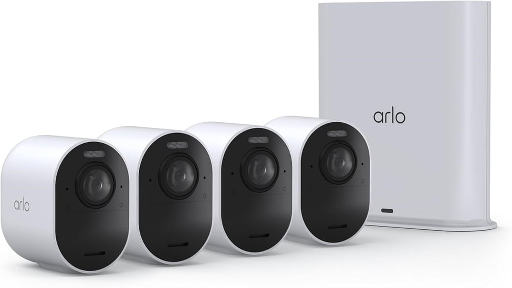 Arlo Ultra 3 Güvenlik Kamerası 4K HDR - Beyaz - 4 Kamera Set