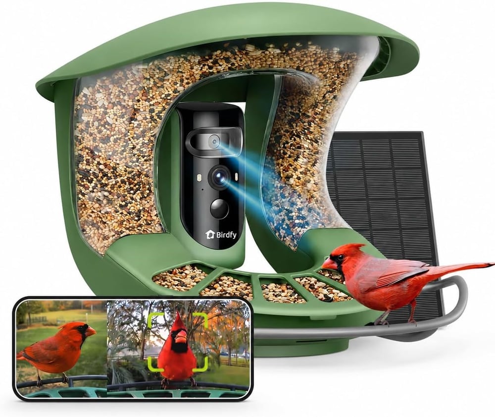 Birdfy 2 Akıllı Kuş Yemliği, Kamera, AI ile Kuş Türlerini Tanımlama 1 Kamera