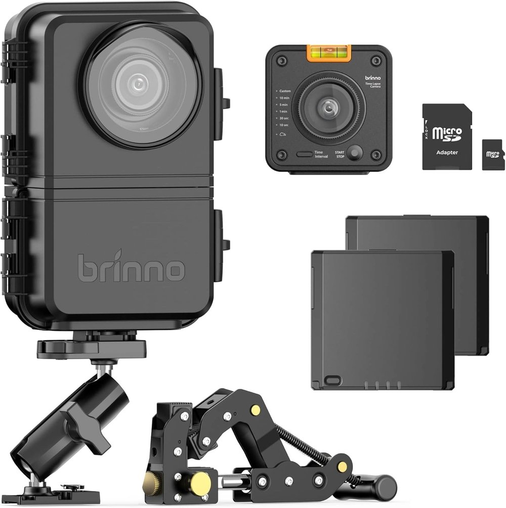 Brinno BCC5000 4K WiFi Hızlandırılmış Çekim Kamerası Paketi Gelişmiş Görüntü Sensörü, HDR