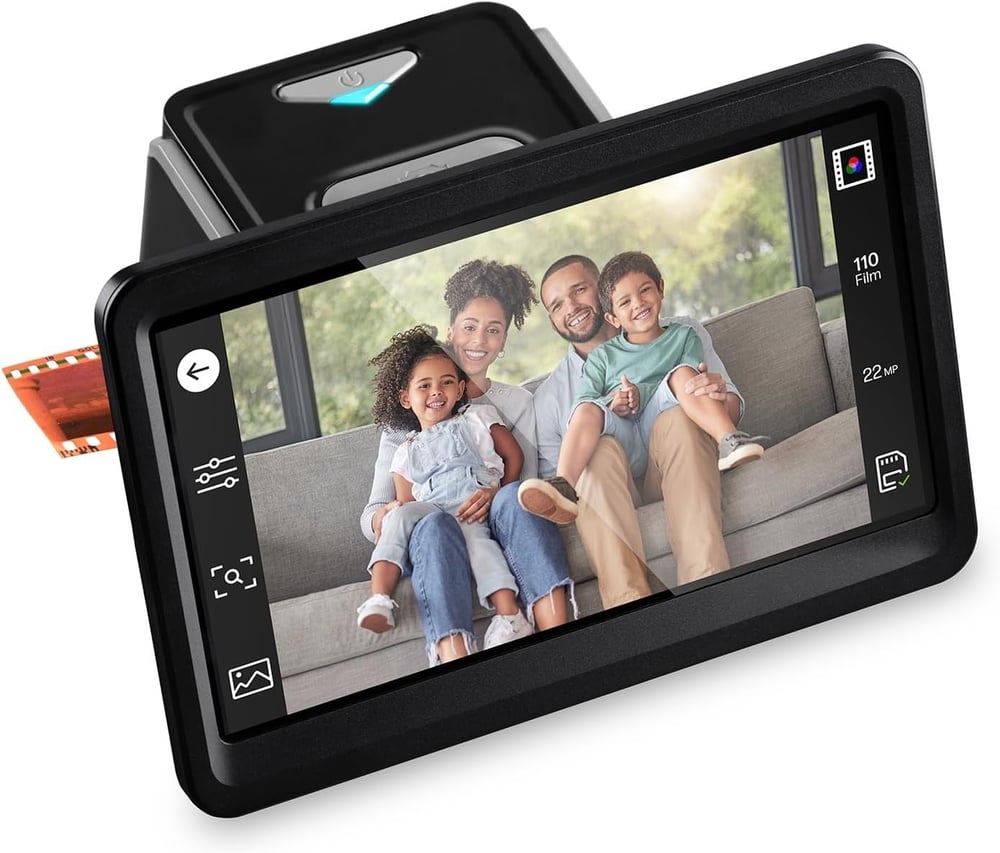 HP Film ve Slayt Tarayıcı, 7 Inc Dokunmatik Ekran, 13MP/22MP - 35mm, 126 ve 110
