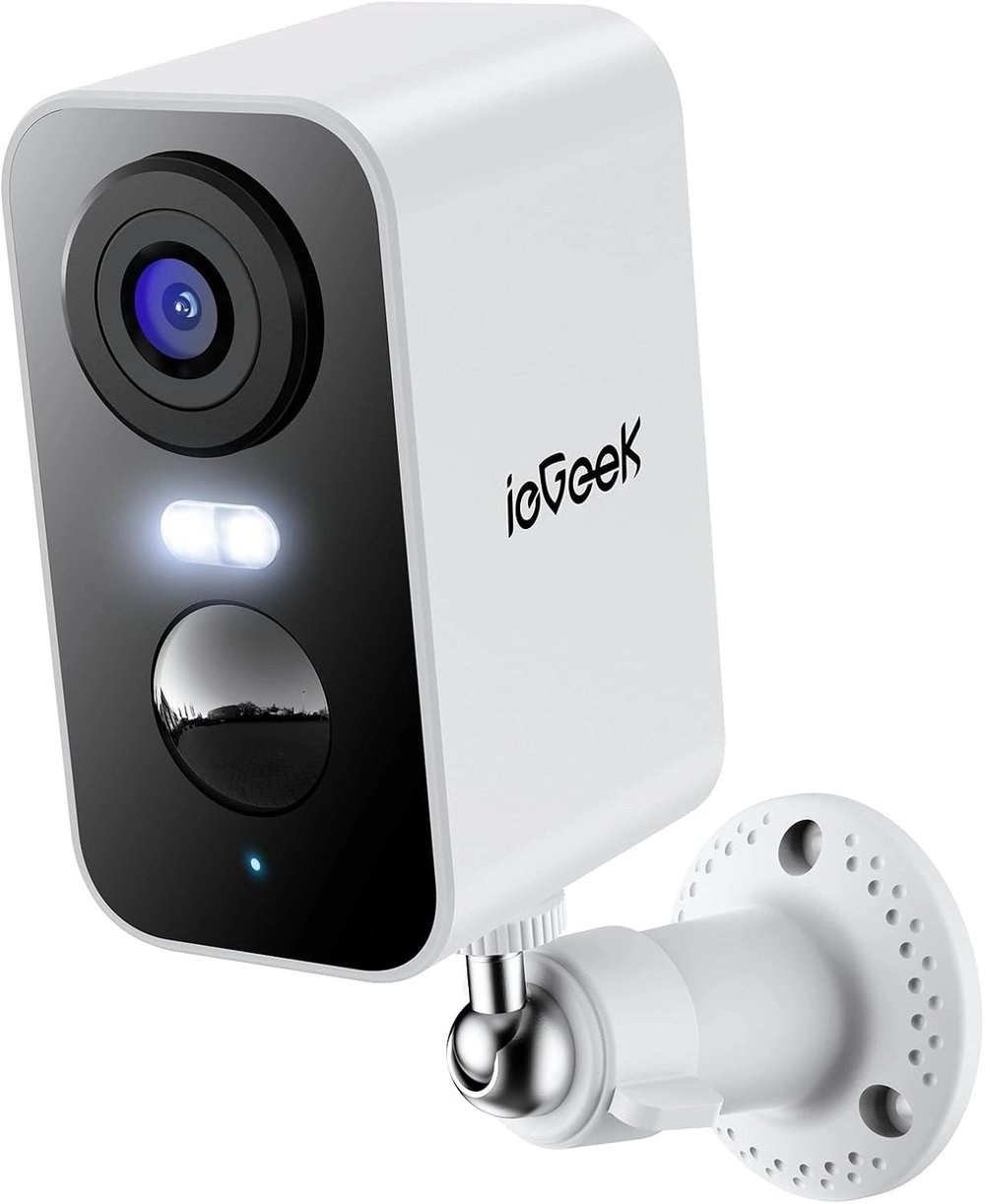 ieGeek Kablosuz Dış Mekan Güvenlik Kameraları, 2K 3MP Pilli WiFi