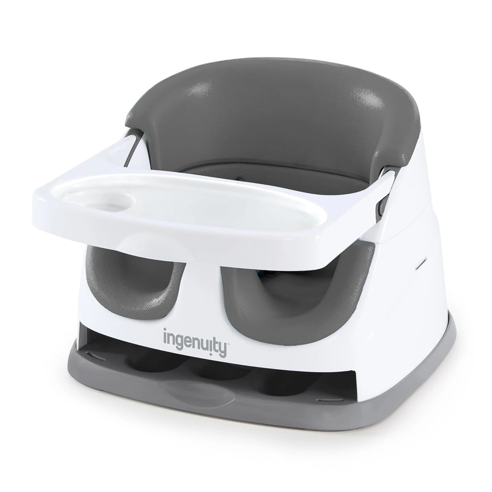 Ingenuity Baby Base 2'si 1 Arada Mama ve Yer Sandalyesi, Gri