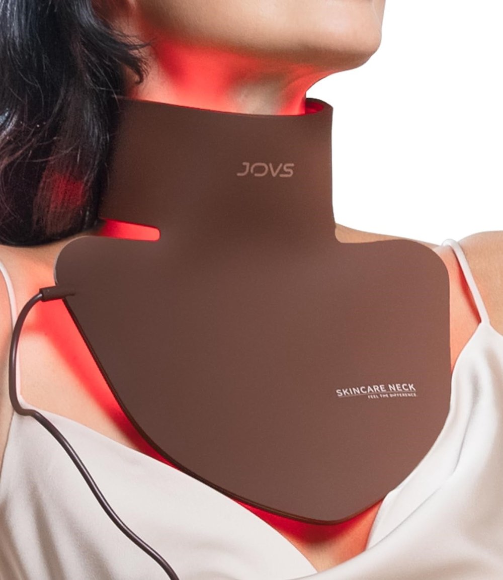 JOVS LED Boyun ve Göğüs Maskesi, Boyun için Kırmızı LED Işık Terapisi, 66 LED