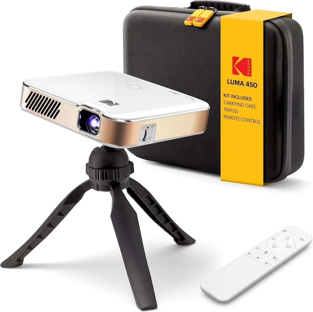 KODAK Luma 450 Taşınabilir Full HD Akıllı Projektör - Wi-Fi, Bluetooth 150 Inc