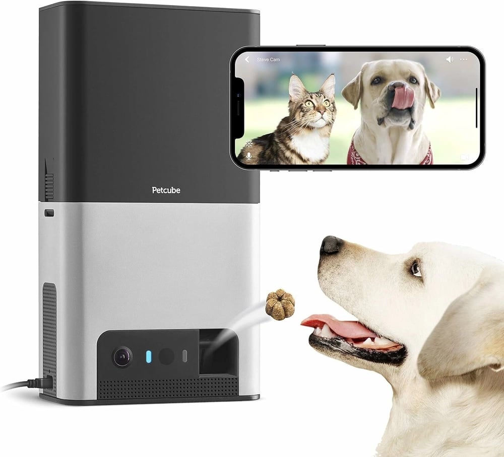 Petcube Bites 2 Wi-Fi Evcil Hayvan Kamerası, Otomatik Mama Kabı