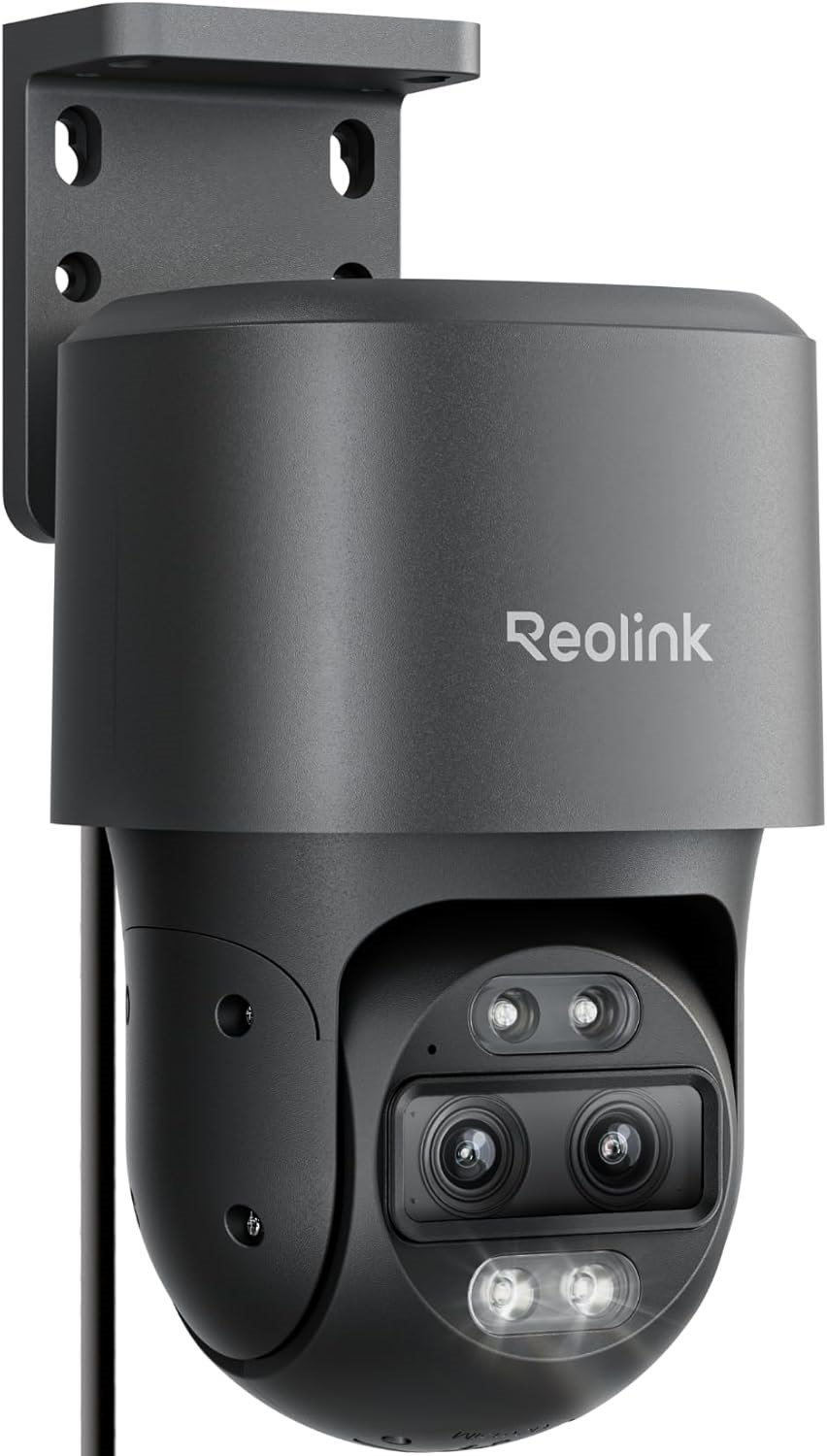 REOLINK TrackMix PoE Çift Lensli PTZ Güvenlik Kamerası 6X Hibrit Zoom 4K - Siyah