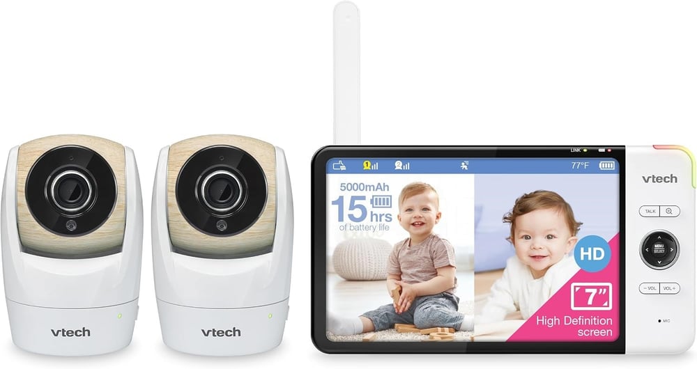 VTech VM919-2HD 2 Kameralı Video Monitörü, 15 Saat Video Akışı, 7 Inc
