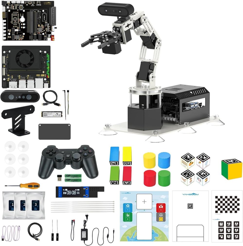Yahboom ROS2 Robot Araba Ackerman Direksiyon Şasisi (Nano-4GB ile Üstün Sürüm)
