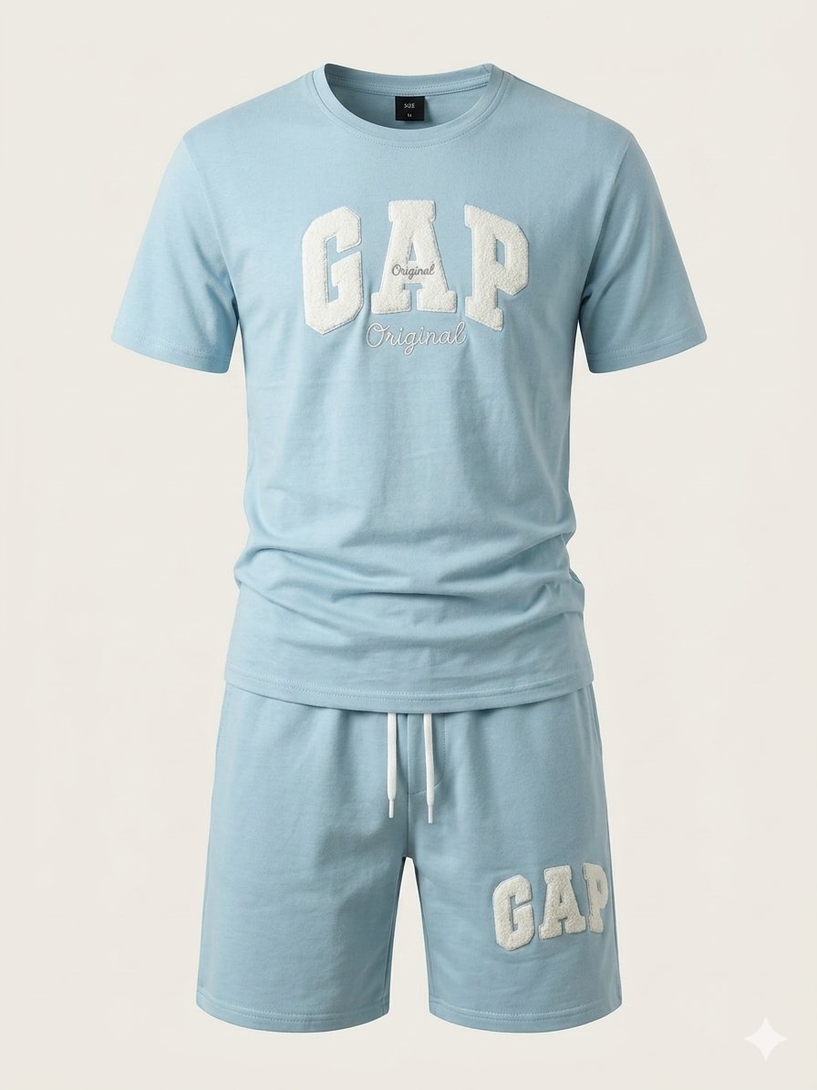 GAP Mavi Tshirt-Şort Takım