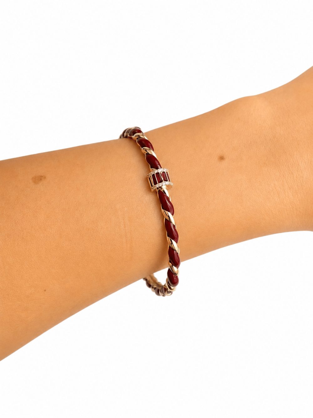 Bordo Aura Gold Kelepçe