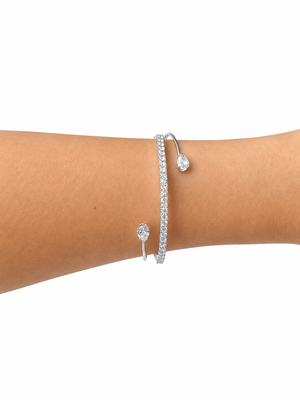 Moon Drop Silver Kelepçe
