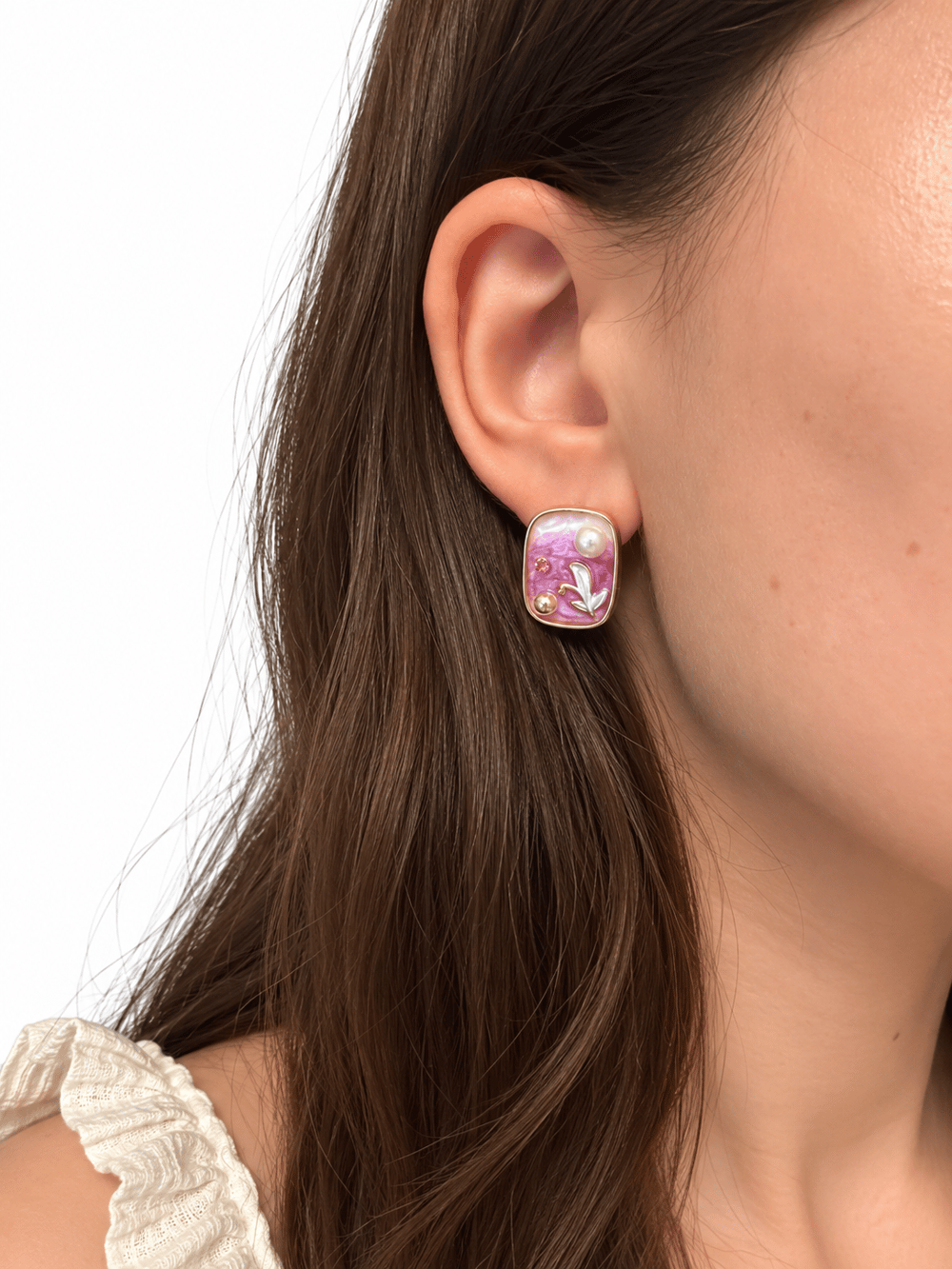 Rose Pearl Küpe