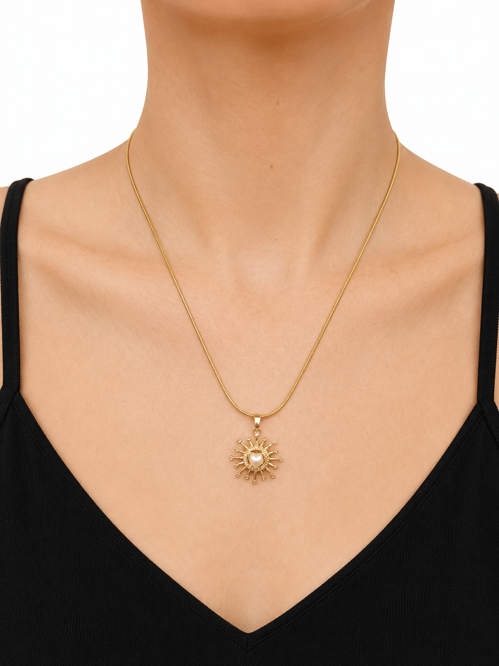 Sun Heart Gold Kolye