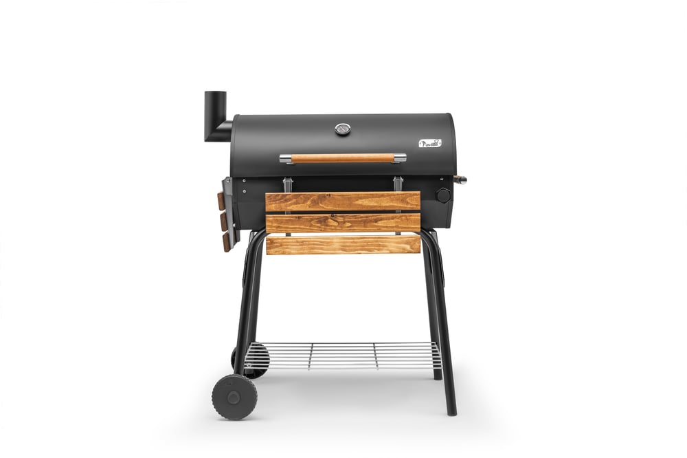 Grillia Grillord‑75 Kömürlü Barbekü (2 Adet Döküm Izgaralı) + Hediye Seti (Önlük + Kılıf)