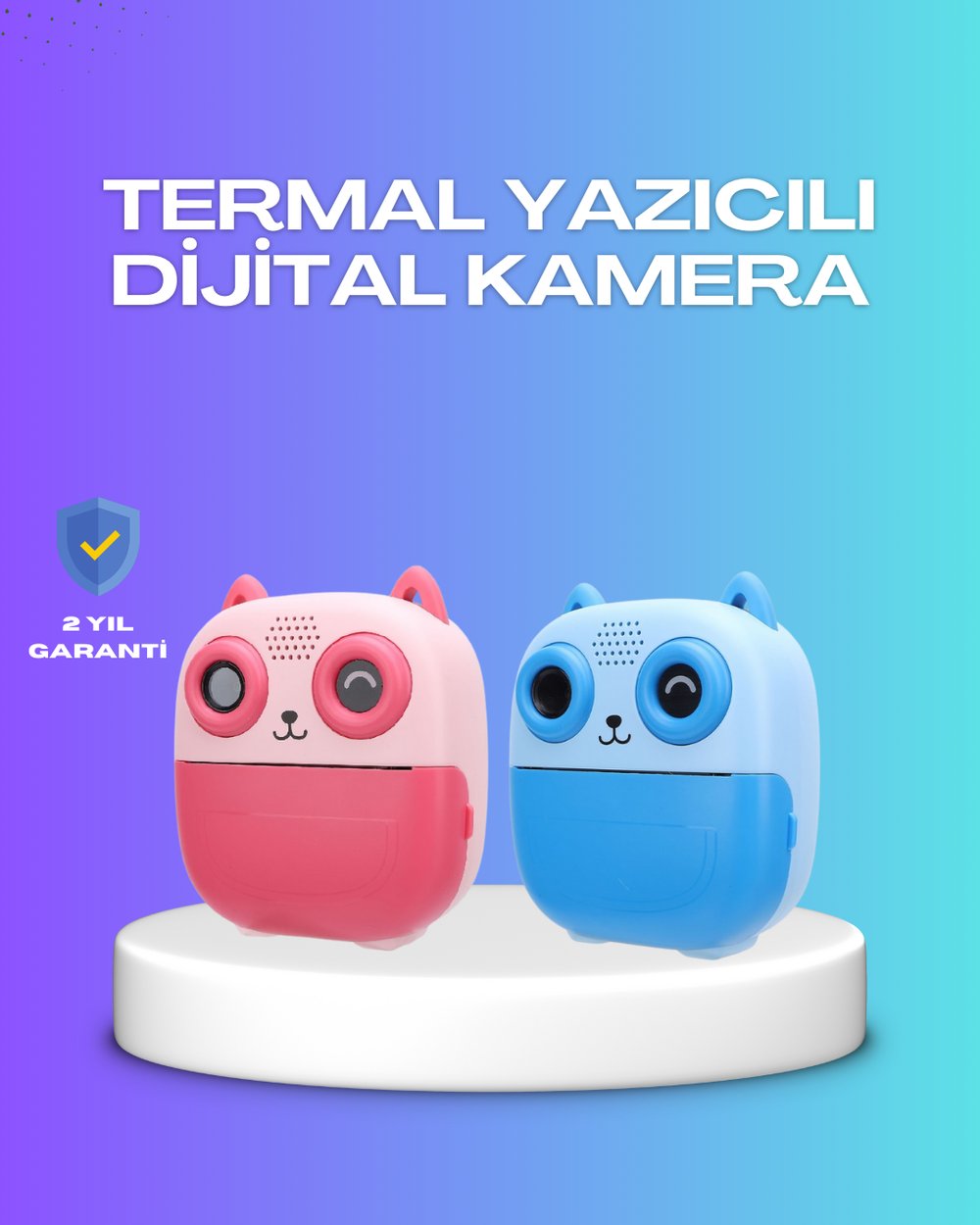 2.4 İnç Ekranlı Çocuk Fotoğraf Makinesi 6X Zoom Özellikli