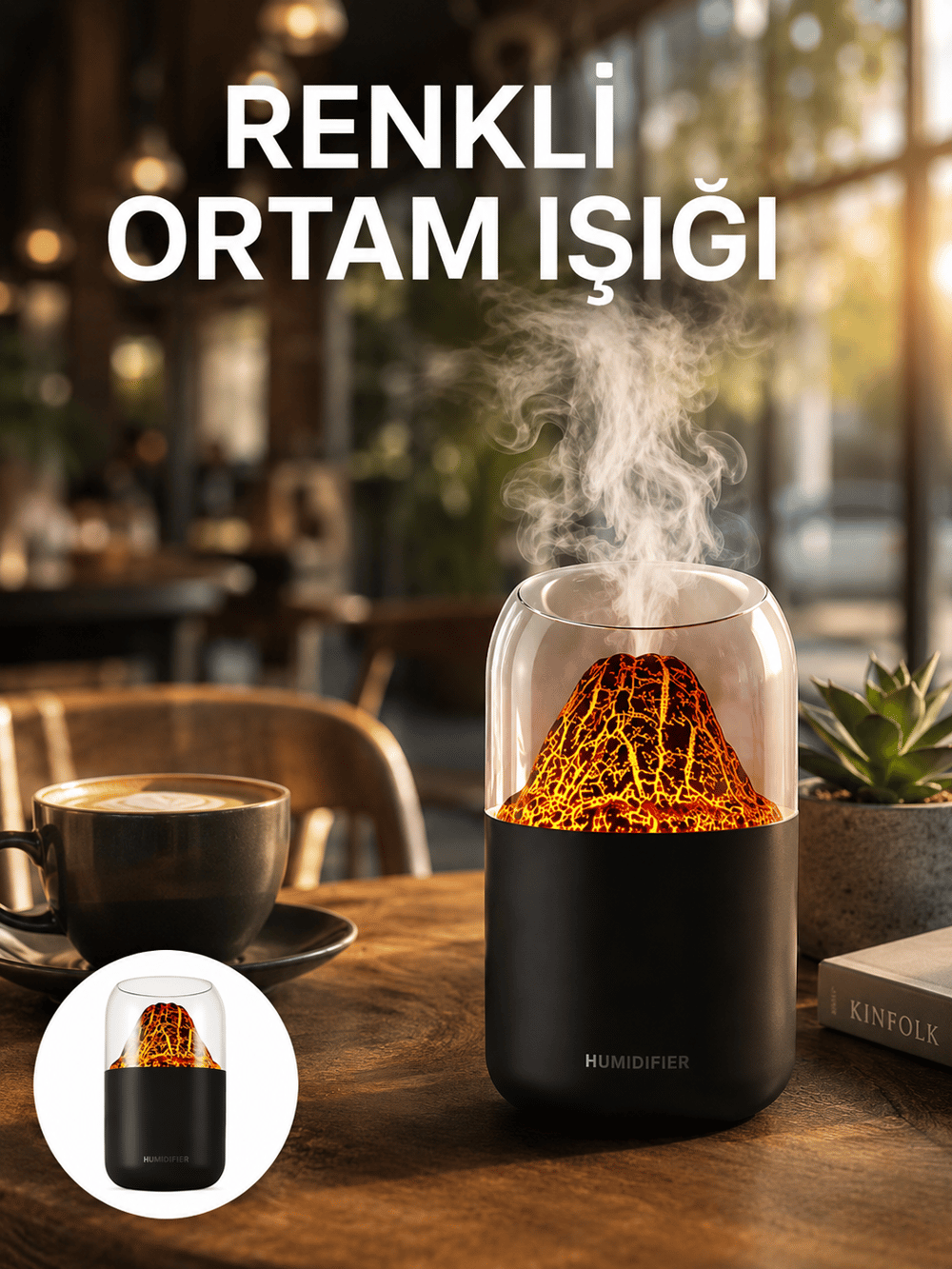 280 ml Kapasiteli Aromaterapi Cihazı Yeni Nesil