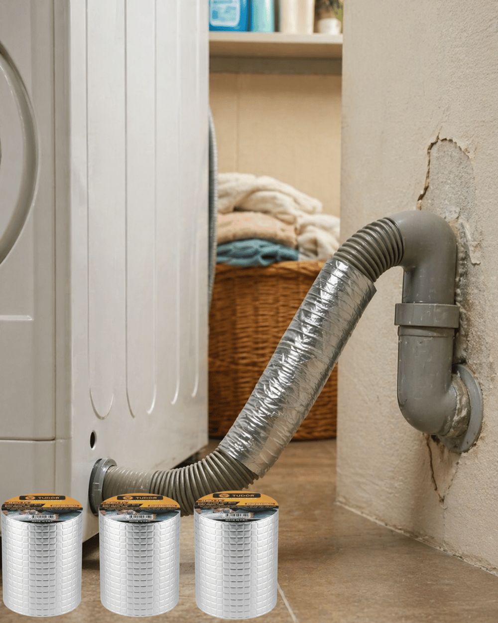 3 Lü Set Güçlü Yapışkanlı Su Yalıtım Bandı 72 MM 2 Metre