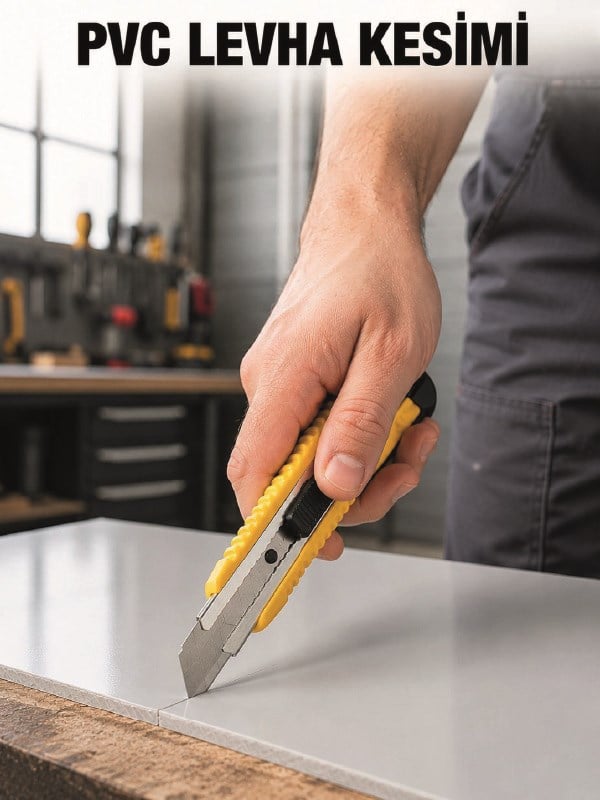 5’li Profesyonel Metal Falçata Seti Ergonomik Saplı Çok Amaçlı Kesici Maket Bıçağı