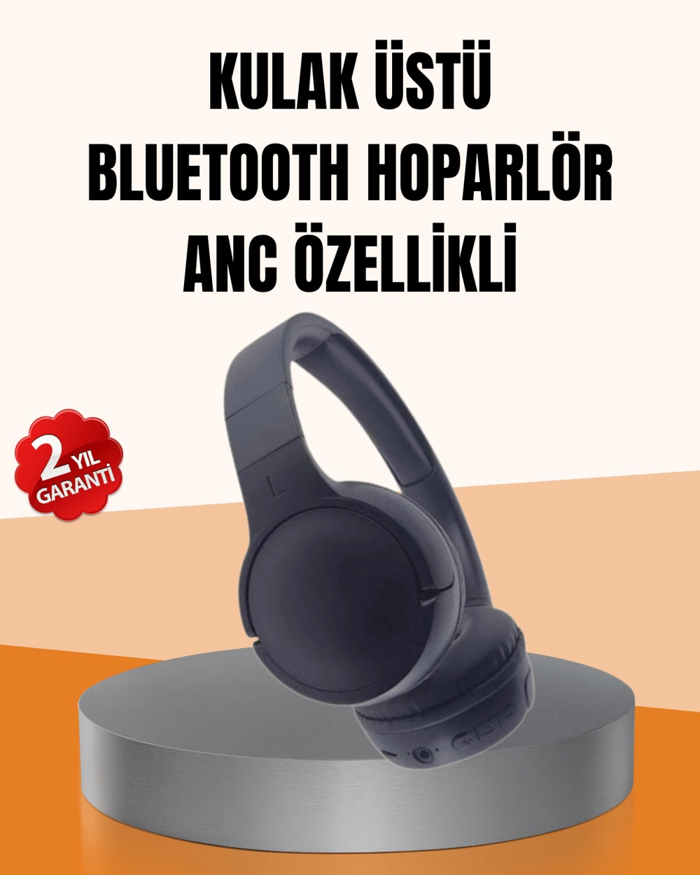 Ayarlanabilir Baş Bantlı Kablosuz Kulak Üstü Kulaklık