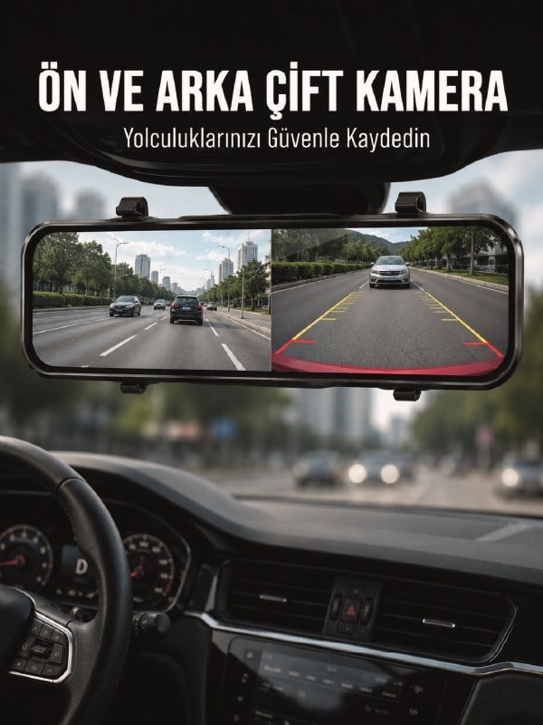Ayna Carplay Dokunmatik Araç Multimedya Ekranı Ön Arka Kameralı