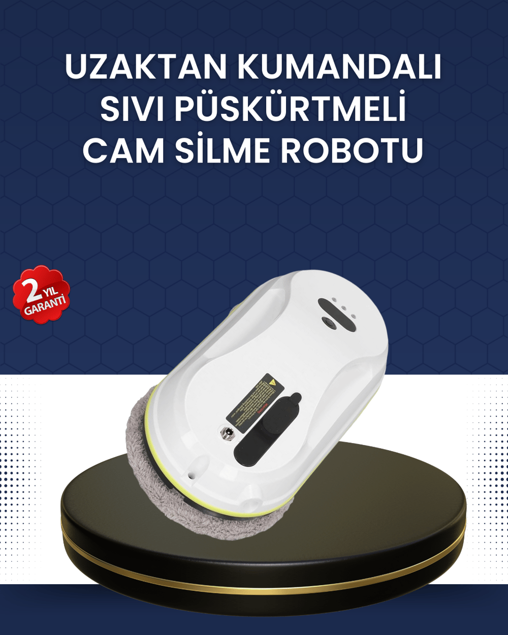 Çift Diskli Güvenli Otomatik Cam Silme Robotu