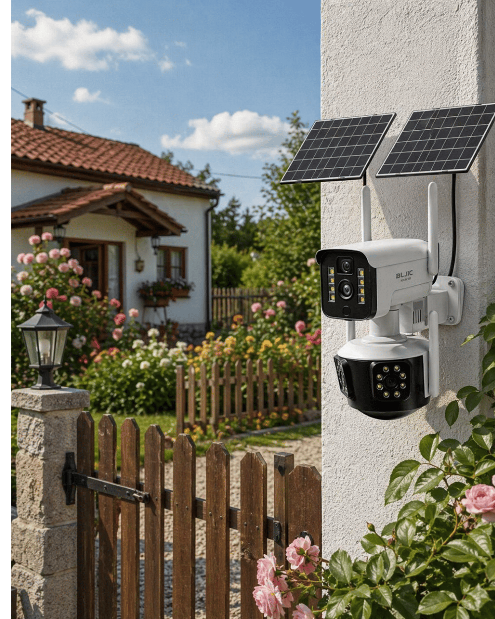Güneş Enerjili Arsa Kamerası 4G SIM Kartlı Gece Görüşlü Solar Kamera