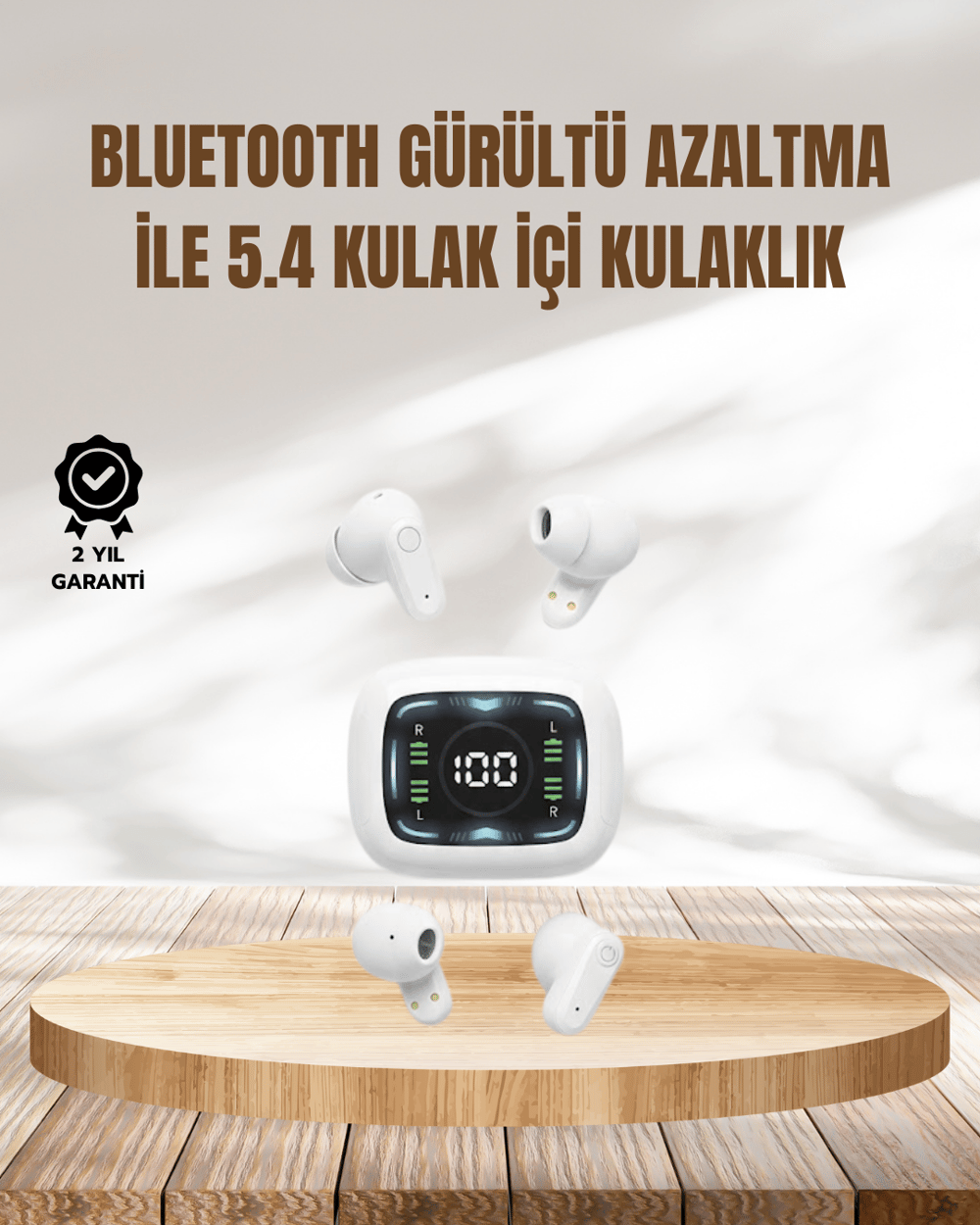 Gürültü Engelleme Özellikli Kablosuz Kulaklık Güçlü Çekim