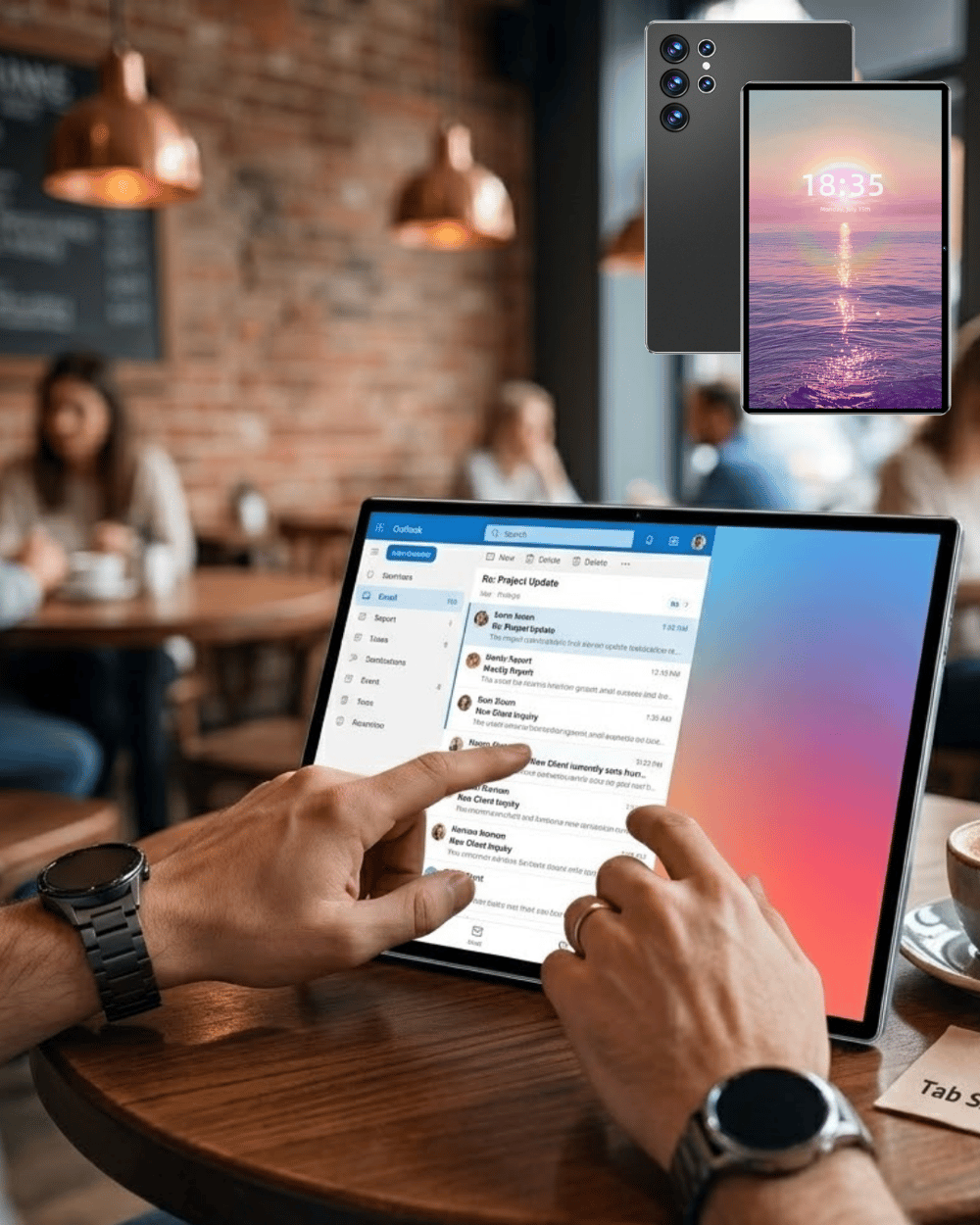 Klavyeli Android Tablet 1TB Hafıza 16GB RAM Kalem ve Kılıf Hediyeli