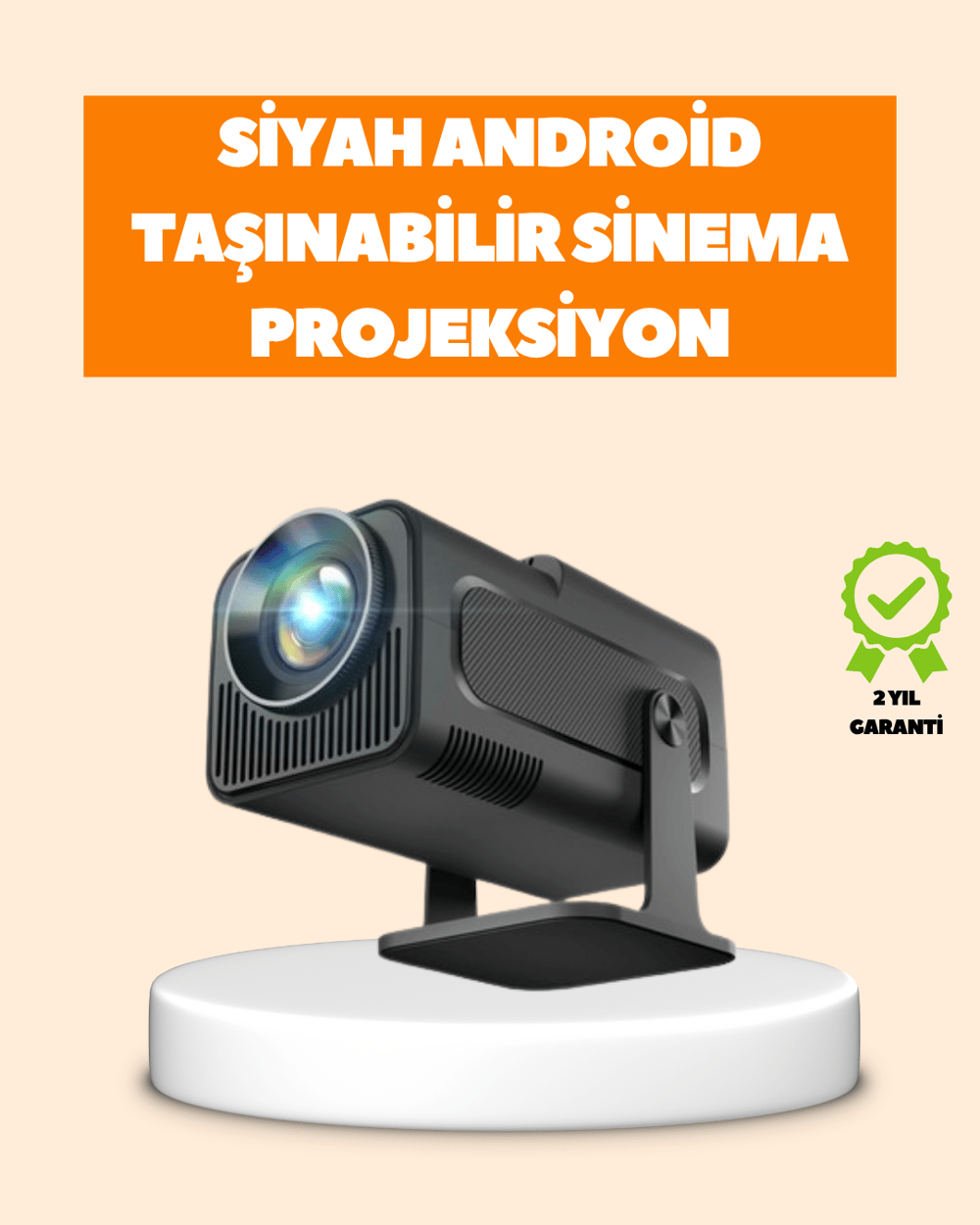 Otomatik Dikey Düzeltmeli ve Manuel Zoom Fonksiyonlu Akıllı Projektör