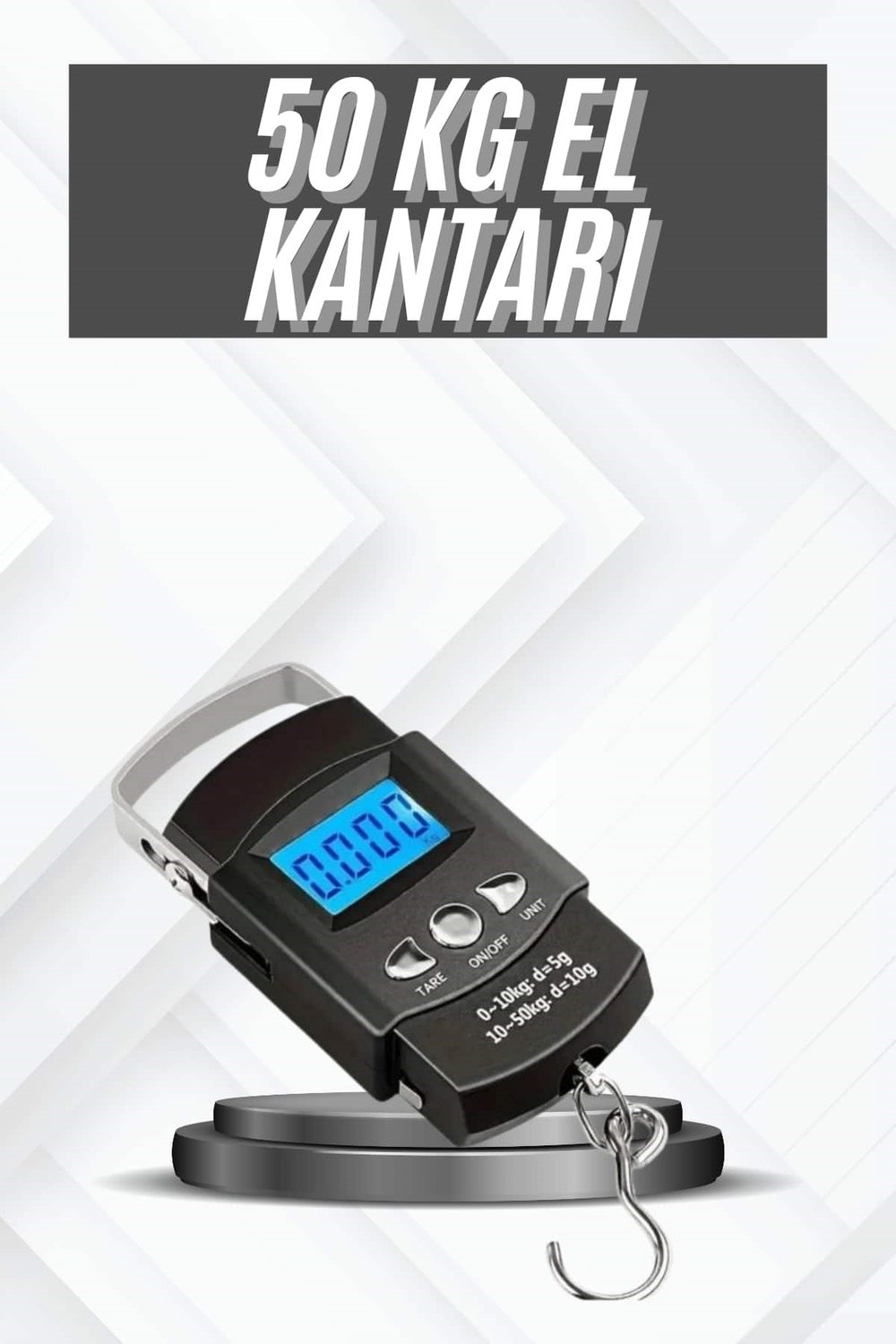 Profesyonel El Terazisi El Kantarı 50 Kg Dijital Göstergeli Tartı