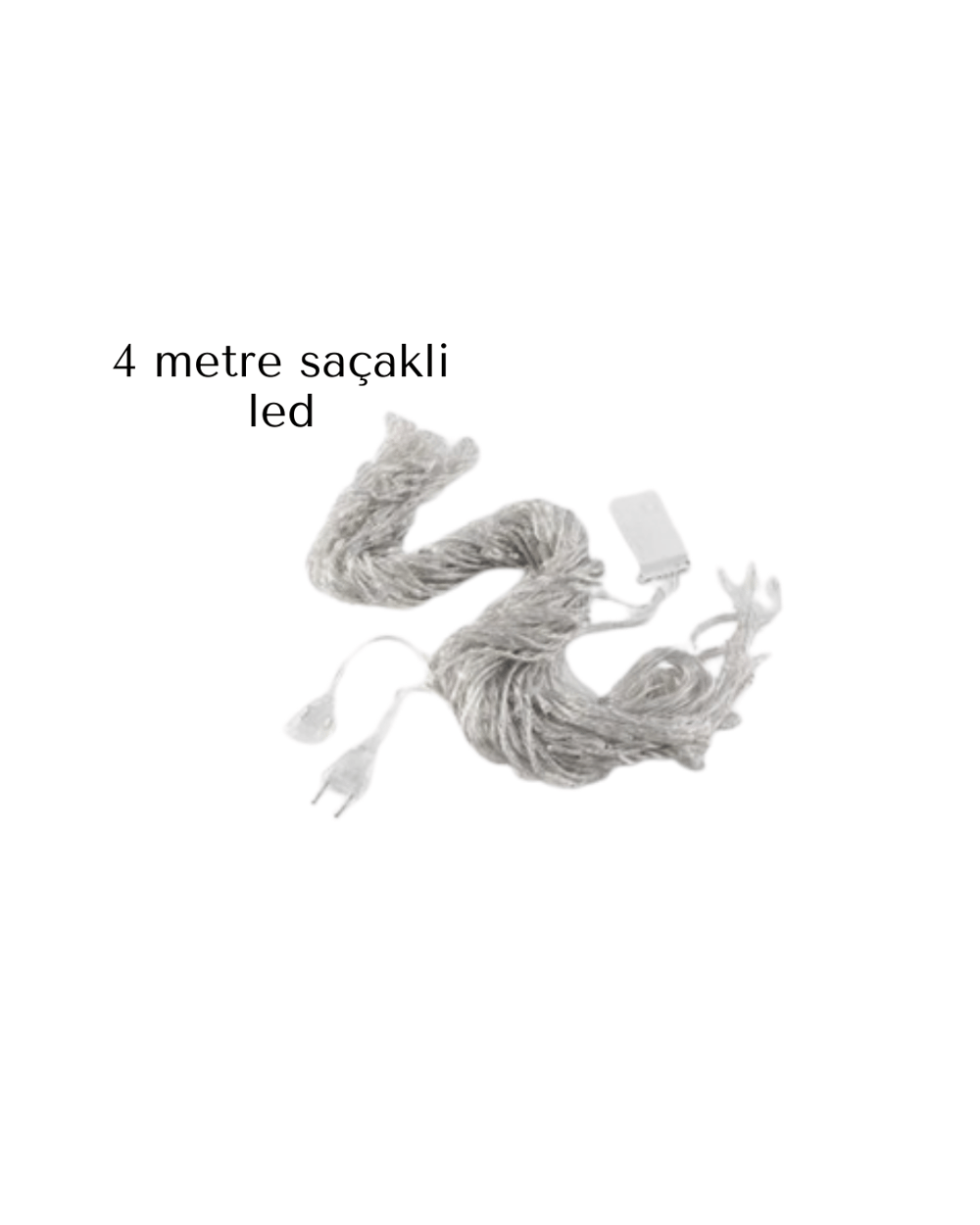 SAÇAKLI 4 METRE PERDE LED