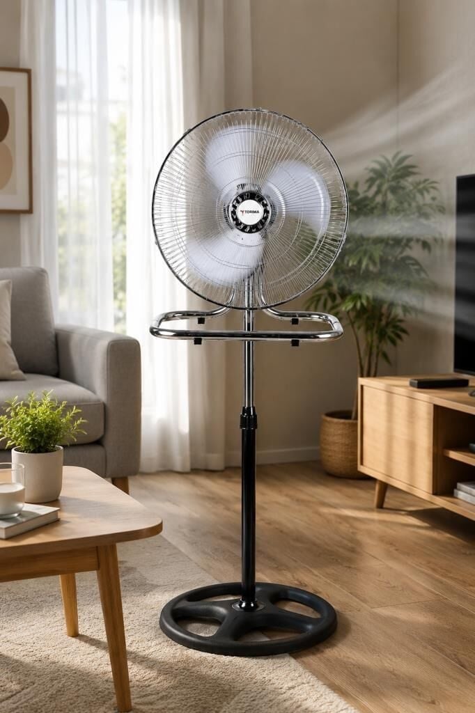 Dijital Ekranlı Metal Ayaklı Fan Vantilatör