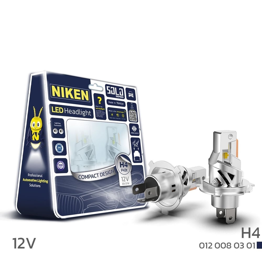 LED ZENON XENON SOLO SERI 12V/32W H4 3800LM 8000K