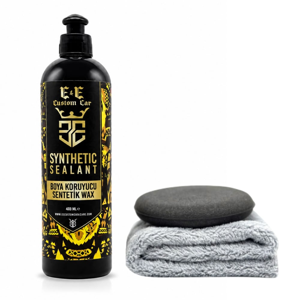 EE CUSTOM CAR BOYA KORUYUCU SENTETİK WAX 400 ML (MİKROFİBER BEZ VE UYGULAMA PEDİ İLE)