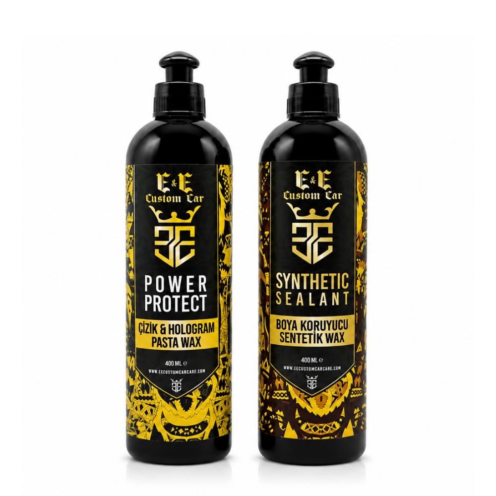 EE CUSTOM CAR ÇİZİK VE HOLOGRAM PASTA WAX 400 ML VE BOYA KORUYUCU SENTETİK WAX 400 ML
