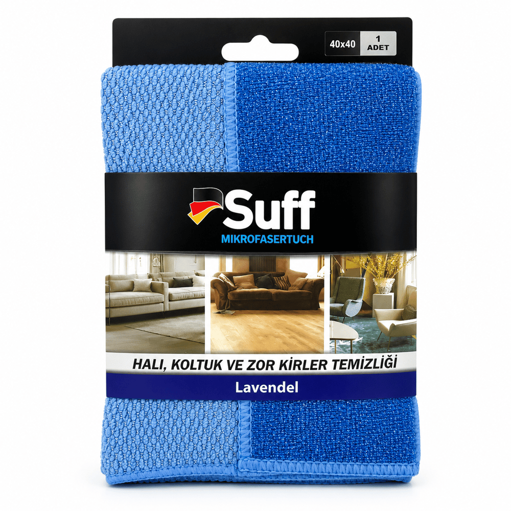 SUFF LAVANTA TIRTIKLI KUAFÖR BEZİ (40x40 cm)