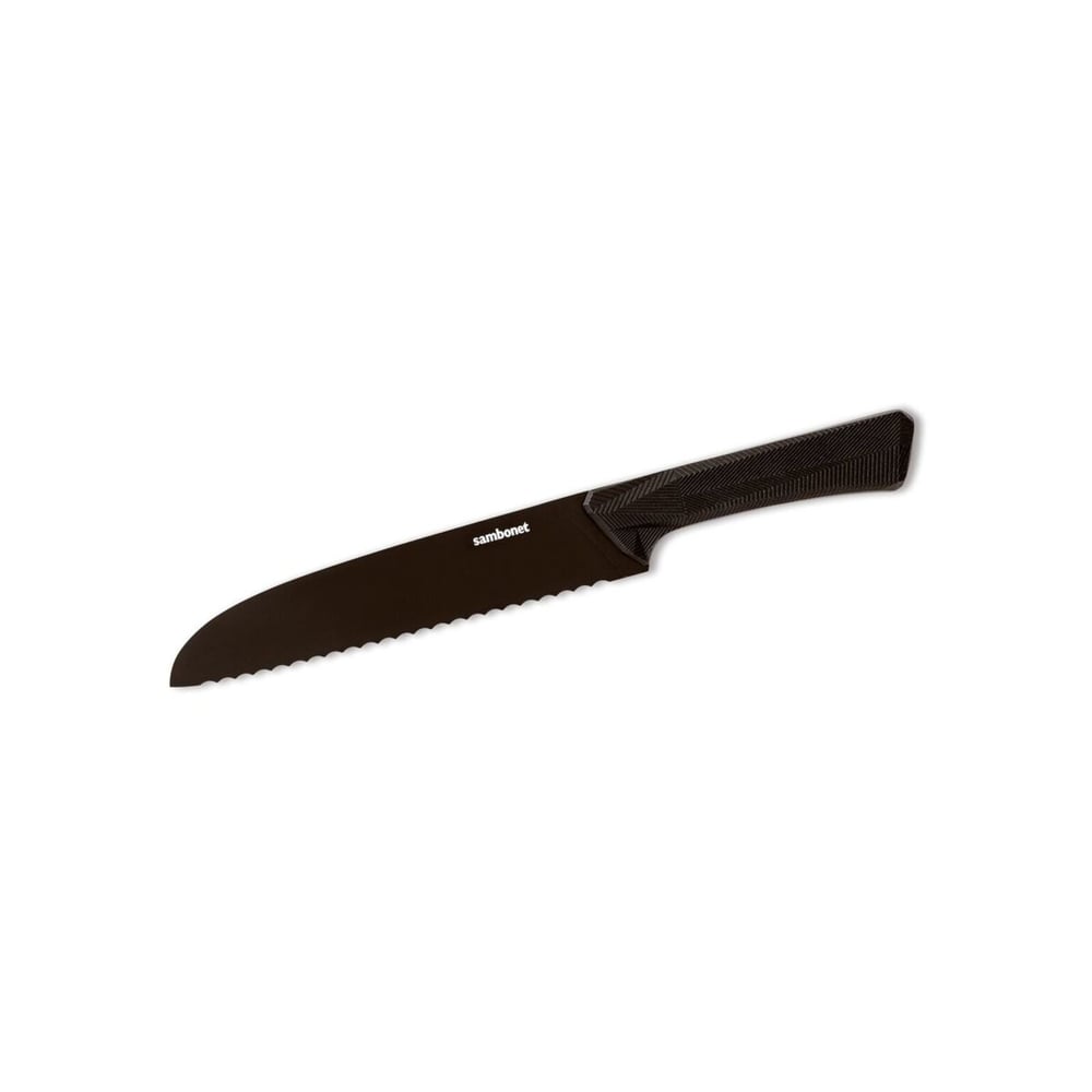 Black Edge Paslanmaz Çelik, Naylon Saplı Ekmek Bıçağı 20 cm
