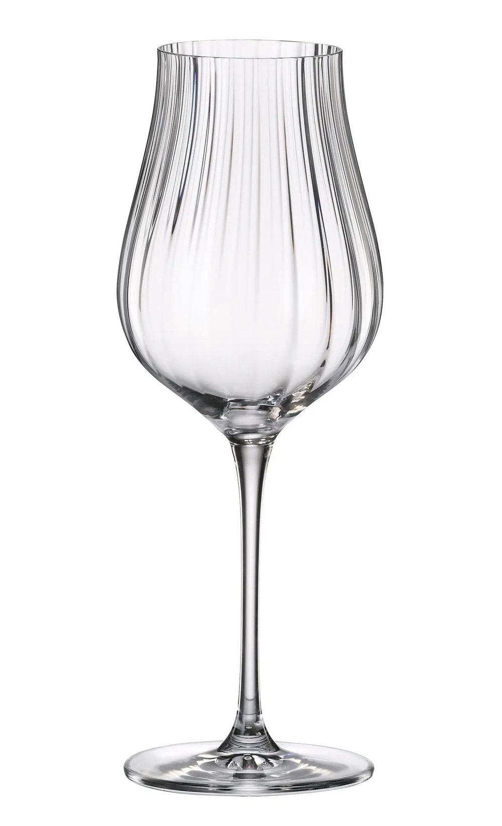 LIMOSA Optic Gofrajlı/Çizgili Beyaz Şarap Kadehi 400 ml