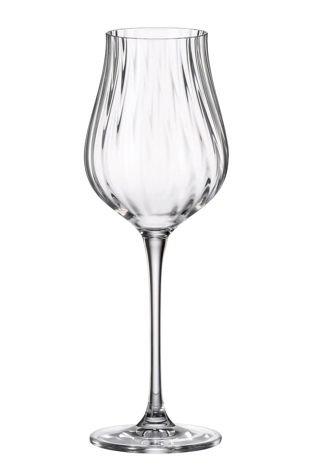 LIMOSA Optic Gofrajlı/Çizgili Beyaz Şarap Kadehi 250 ml