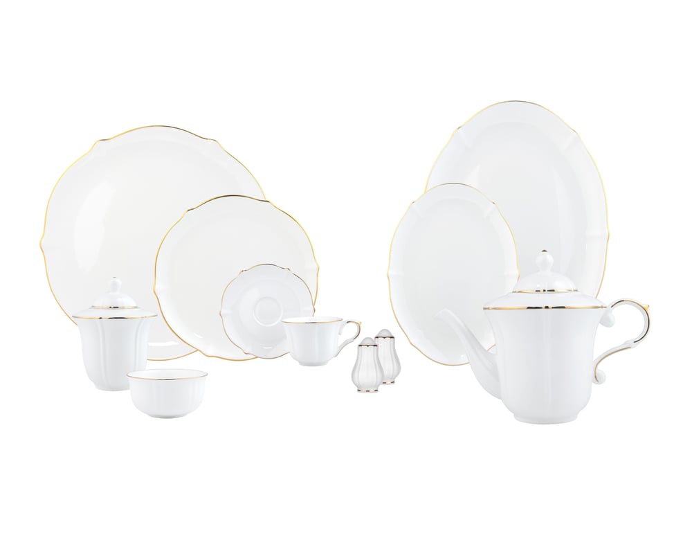 MAGNOLIA PREMIUM GOLD , 36 Parça 6 Kişilik Kahvaltı Takımı