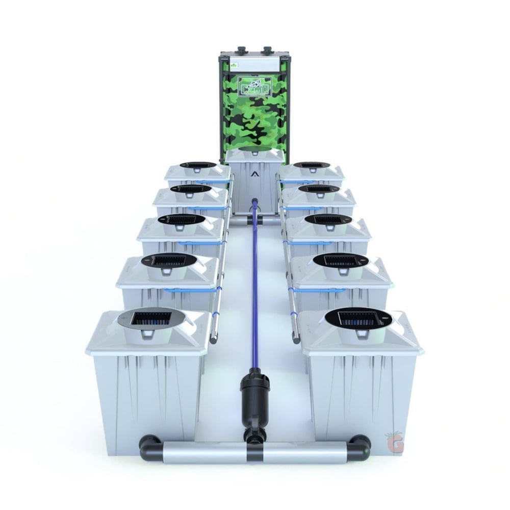 Alien Hydroponics RDWC PRO Silver 10 Saksı 20 litre