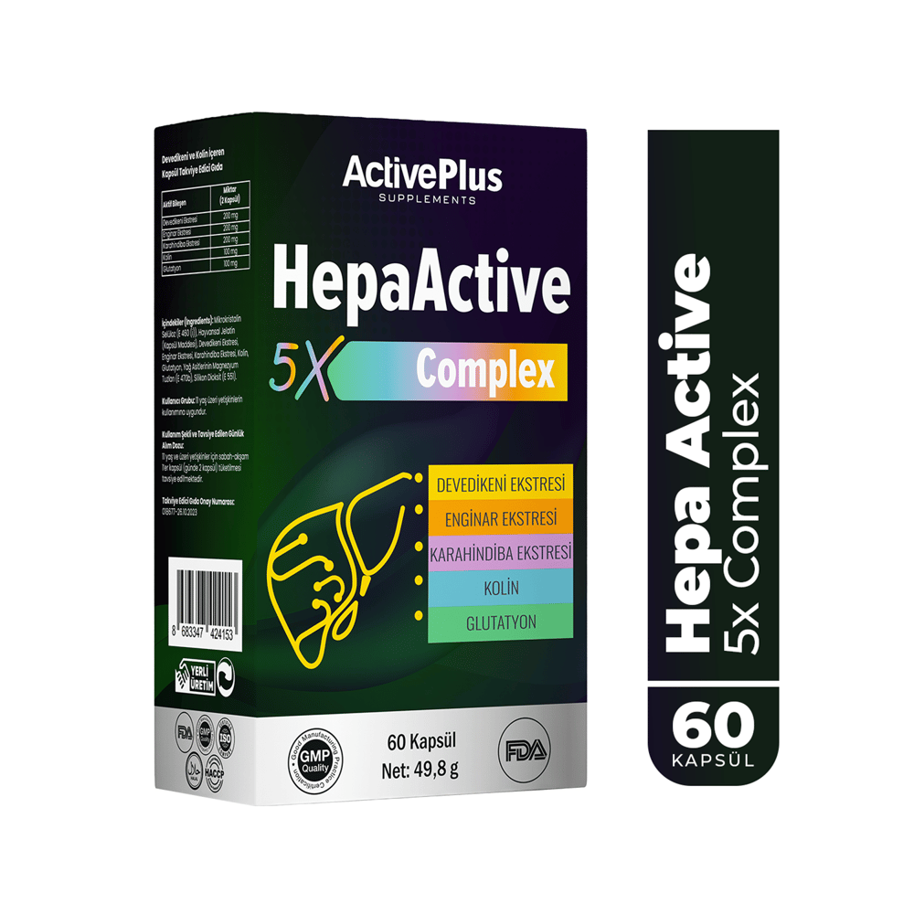 ActivePlus HepaActive 5X Complex 60 Kapsül