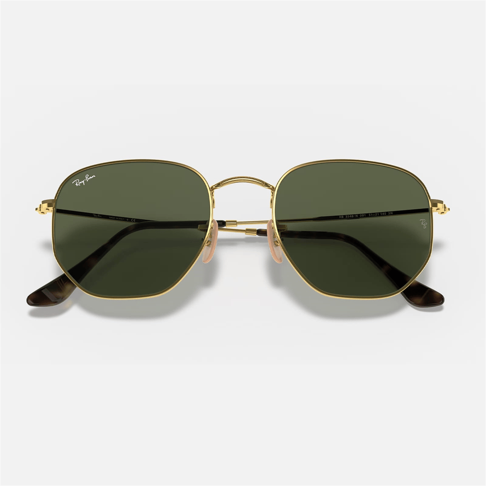 Ray-Ban Hexagonal RB 3548N 001 54 - Altın Rengi Kadın Güneş Gözlüğü