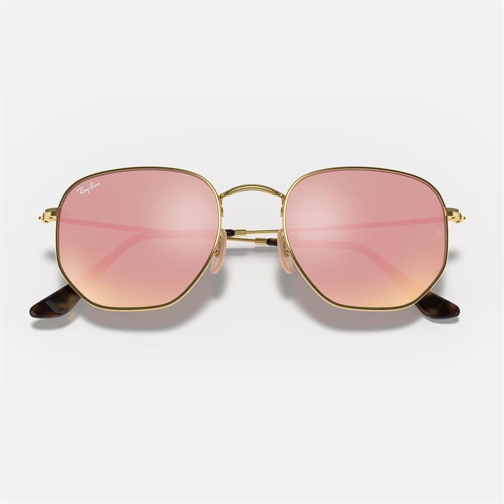 Ray-Ban Hexagonal RB 3548N 001/Z2 51 - Altın Kadın Güneş Gözlüğü
